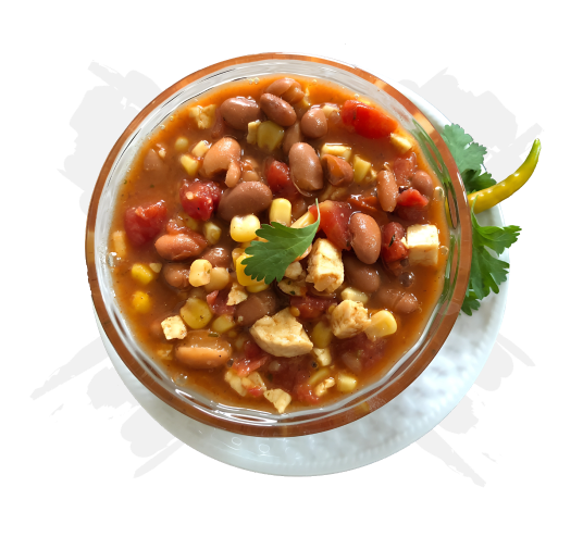 Texas Style Tempeh Taco Soup